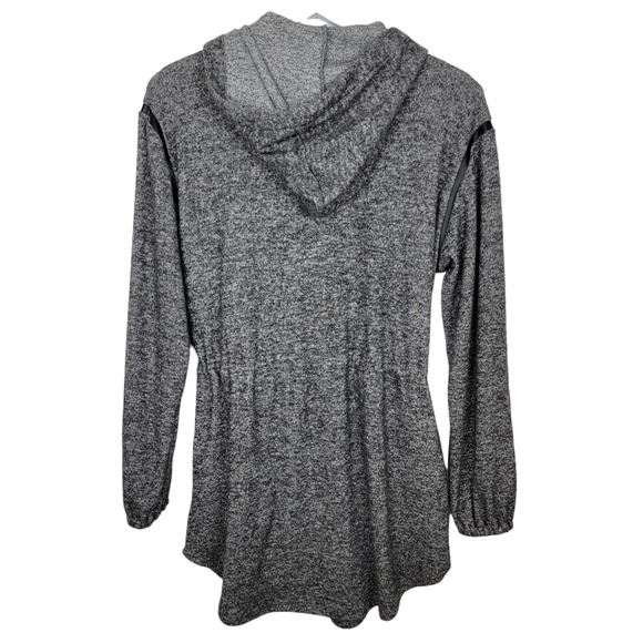 Anthropologie Left Coast DOLAN Zip Front Cinch Waist Hoodie Jacket - Size XS - Picture 4 of 6
